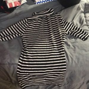 Striped turtleneck